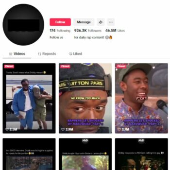 920K Music Entertainment Tiktok Account for sale