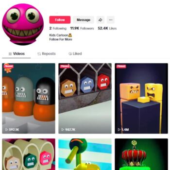 11K Kids Cartoon TikTok Account for sale