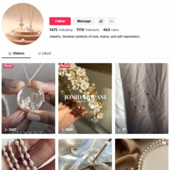 1K Jewelry Luxury TikTok Account for sale