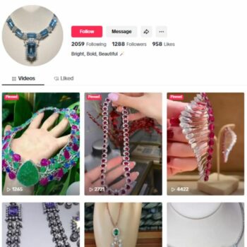 1K Women's Jewelry TikTok Account for sale