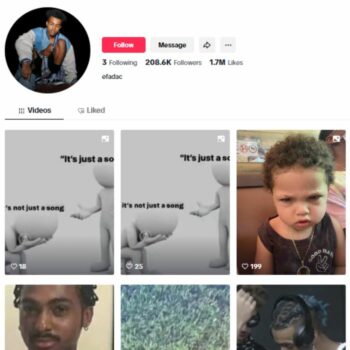 200K Music Rap Tiktok Account for sale