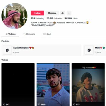 20K Love Quotes TikTok Account for sale