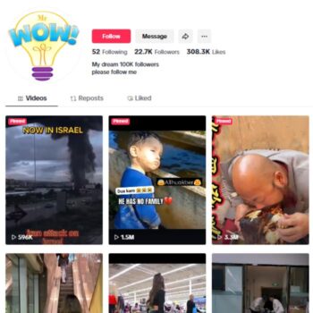 20K Random Videos TikTok Account for sale