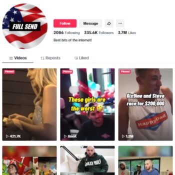 330K Podcast Clips Tiktok Account for sale
