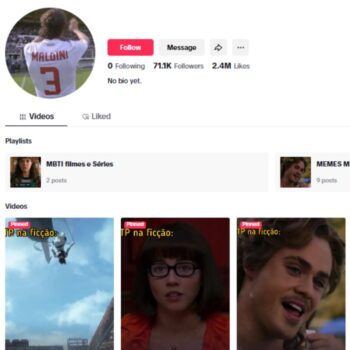 70K Movie Clips TikTok Account for sale