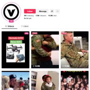 1.7M Soldier Reunion Tiktok Account for sale