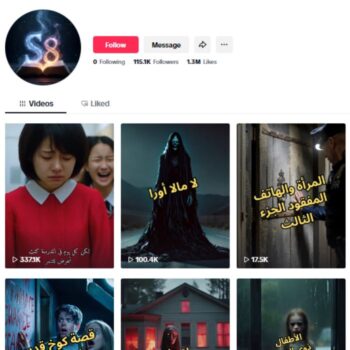 110K Horror Story TikTok Account for sale