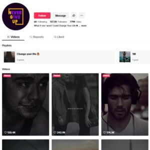 125K Entrepreneur Success Tiktok Account for sale