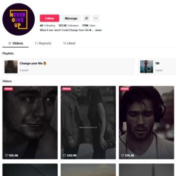 125K Entrepreneur Success Tiktok Account for sale