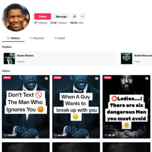 23K Success Motivation Tiktok Account for sale