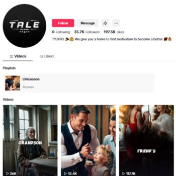 30K Motivation Story Tiktok Account for sale