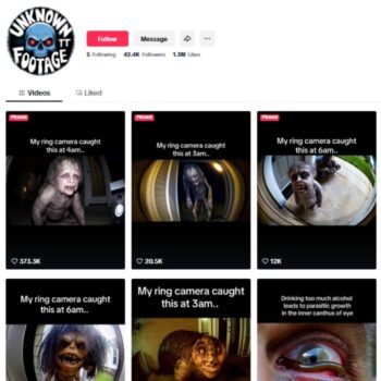 40K Entertainment Horror TikTok Account for sale