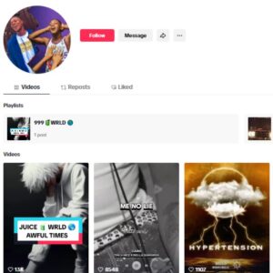 60K Songs Music Tiktok Account for sale