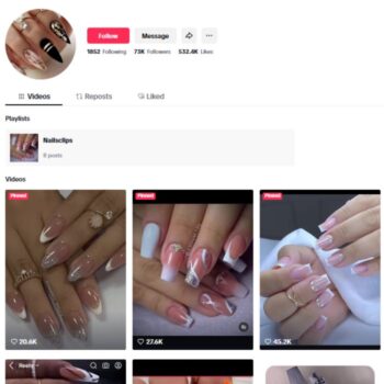 70K Makeup Nails TikTok Account for sale