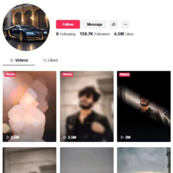 130K Entertainment Influencer TikTok Account for sale