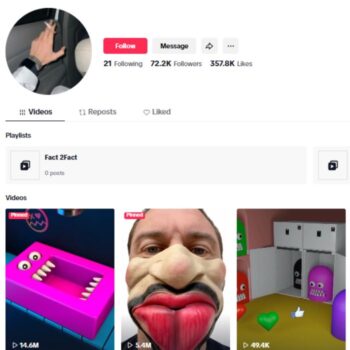 70K Animation Cartoon Tiktok Account for sale