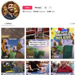 130K TV Show Entertainment Tiktok Account for sale