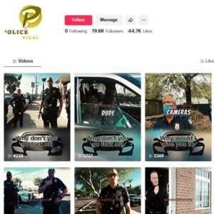 19K Police Officer Tiktok Account for sale