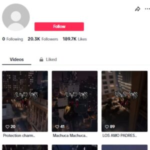 20K Songs Music Tiktok Account for sale