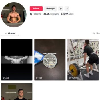 25K Fitness Workout TikTok Account for sale