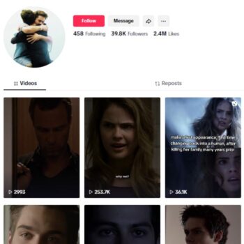 39K Hollywood Clips TikTok Account for sale