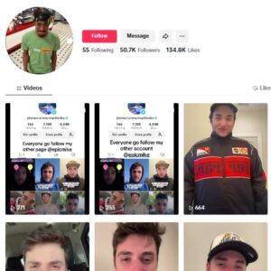 50K Entertainment Influencer TikTok Account for sale