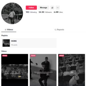 50K Philosophy Quotes TikTok Account for sale