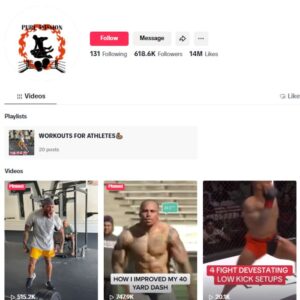 610K MMA Sports TikTok Account for sale
