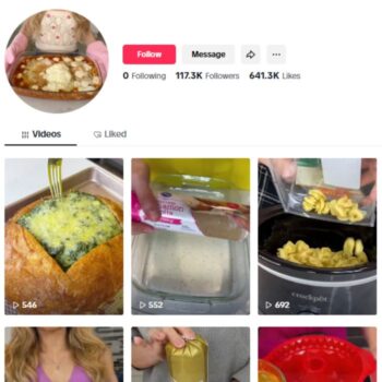 110k Food Cooking TikTok Account for sale