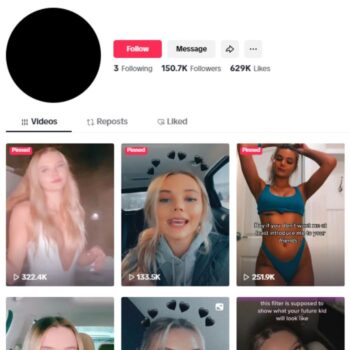 150K Female Influencer Tiktok Account for sale