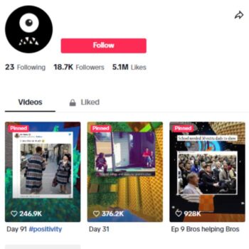 18K Entertainment FYP Tiktok Account for sale