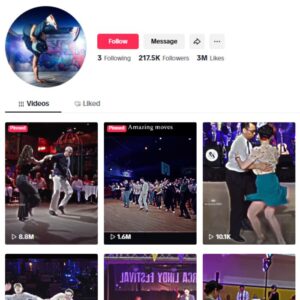 210K Dance Music Tiktok Account for sale