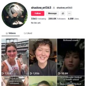 280K Female Influencer Tiktok Account for sale