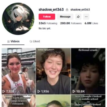 280K Female Influencer Tiktok Account for sale