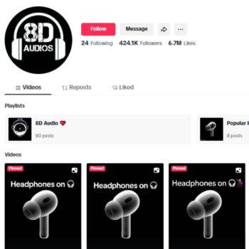 420K Dance Music Tiktok Account for sale