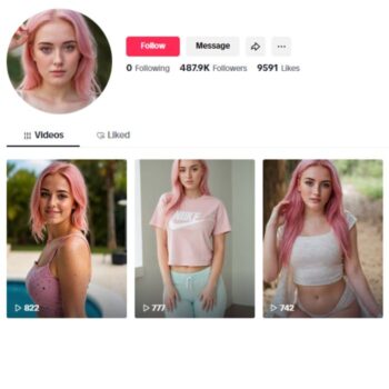 480K AI Girls TikTok Account for sale