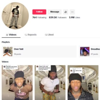 830K Influencer Funny Tiktok Account for sale