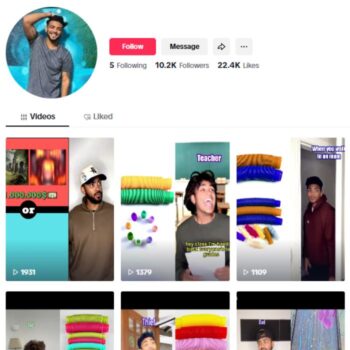 10K American Influencer TikTok Account for sale