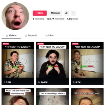 180K Funny Humor Tiktok Account for sale