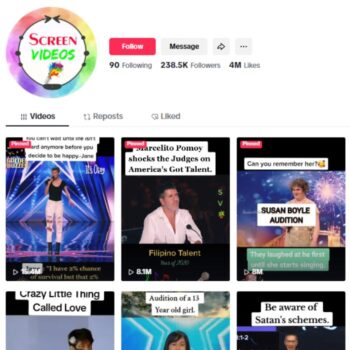 230K Talent Show Tiktok Account for sale