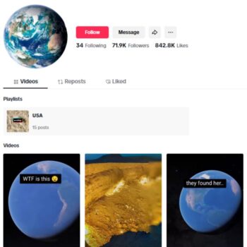 70K Google Earth Tiktok Account for sale