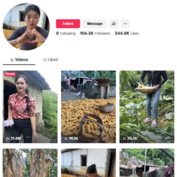 105k Farm Girl Vlog Tiktok Account for sale
