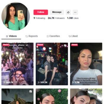 25K Influencer Vlog Entertainment TikTok Account for sale