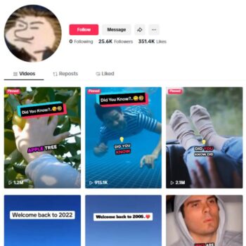 25K Science Facts Tiktok Account for sale