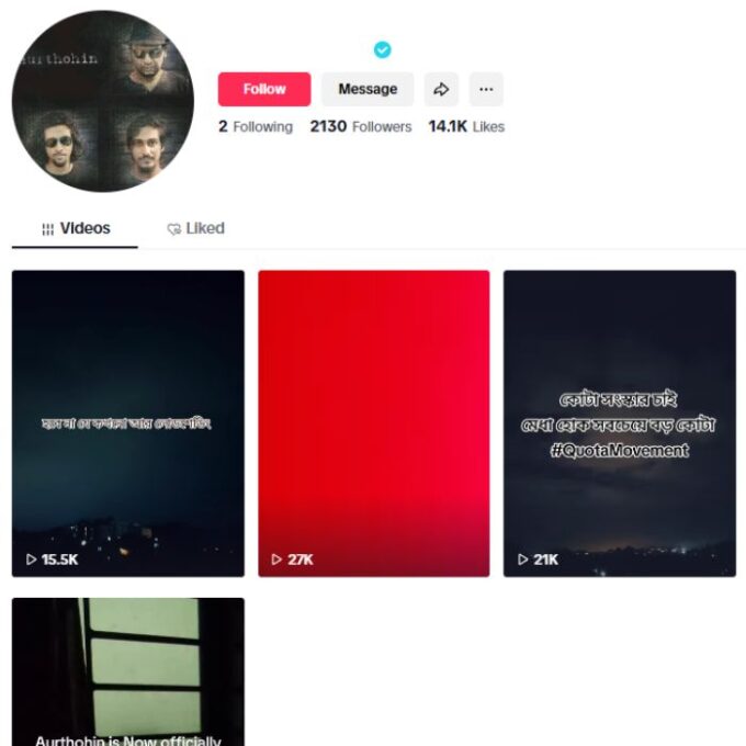 2K Verified Tiktok Account for sale