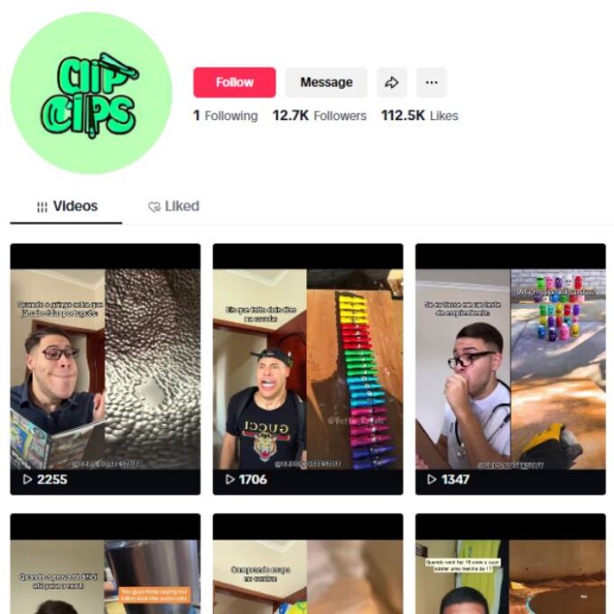 12K FYP Entertainment Tiktok Account for sale