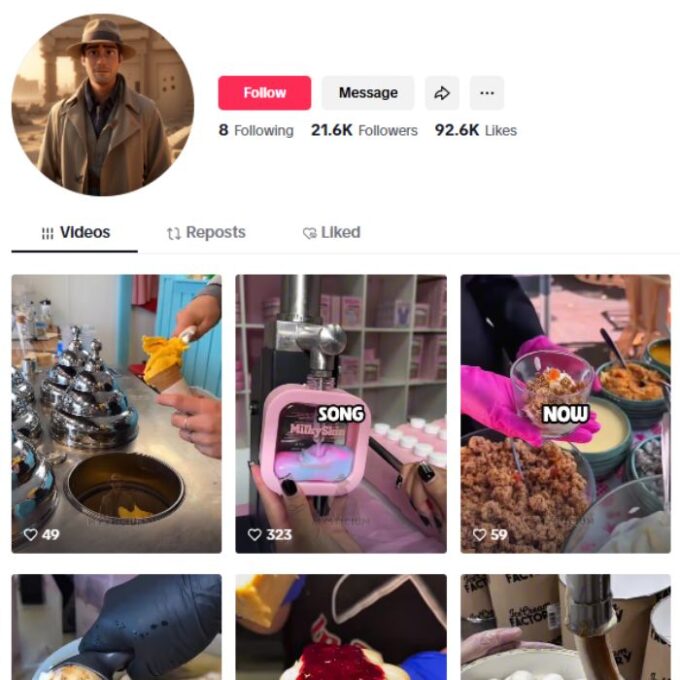 20K FYP Entertainment Tiktok Account for sale