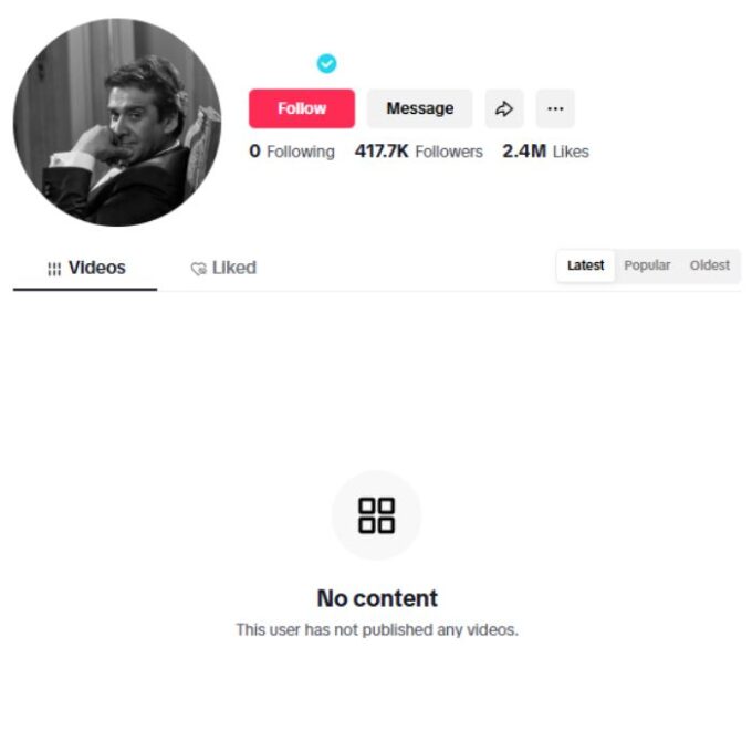 410K Verified TikTok Account for sale