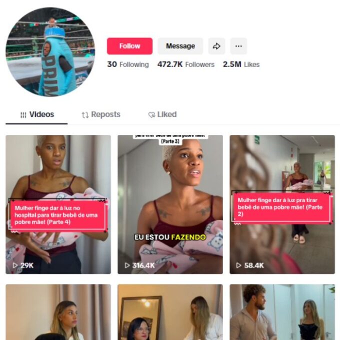 470K Influencer Couple Tiktok Account for sale