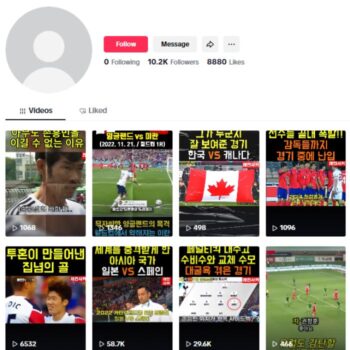 10K Football Soccer TikTok Account for sale